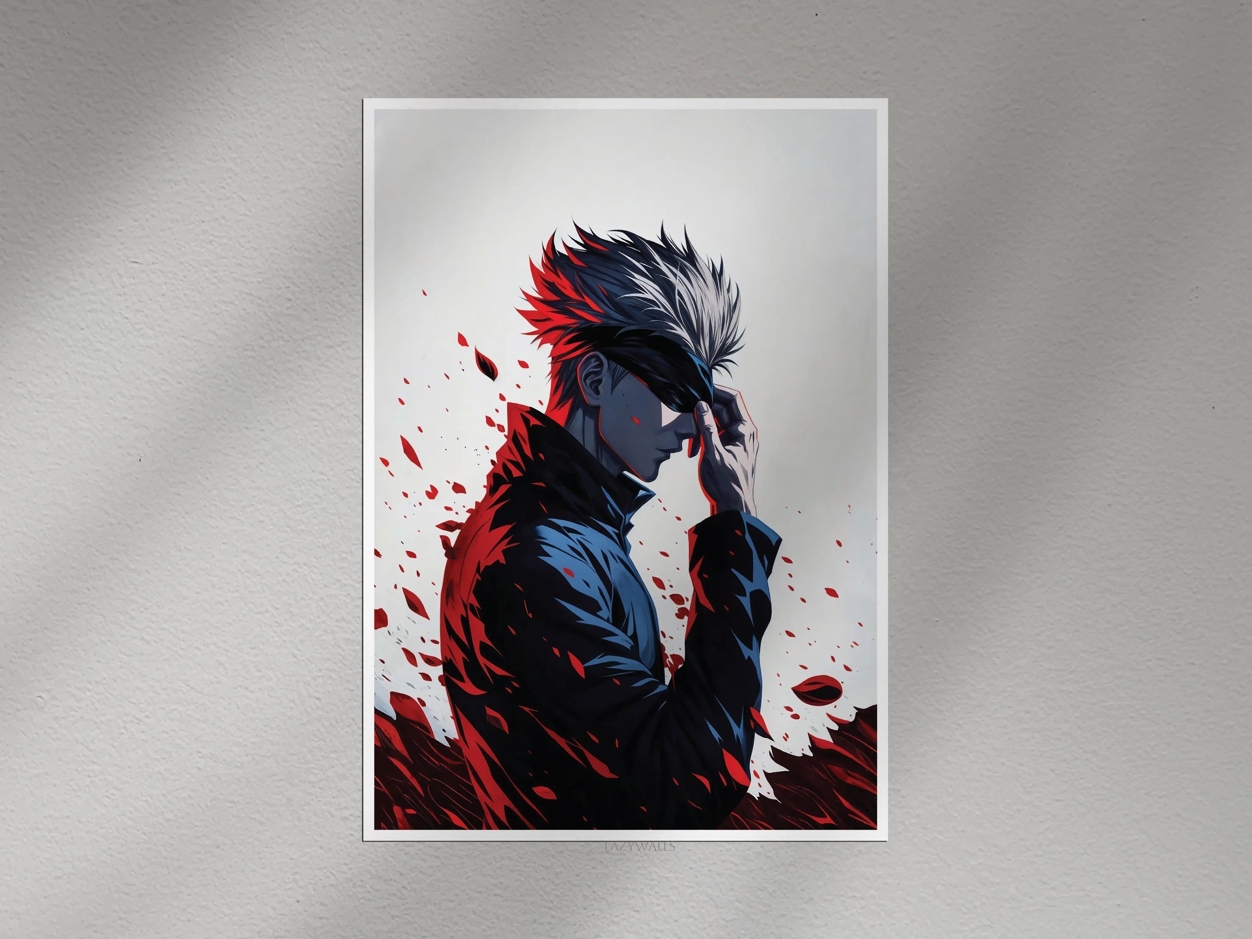 Gojo Satoru Anime Poster | Jujutsu Kaisen Wall Art Print Lazywalls